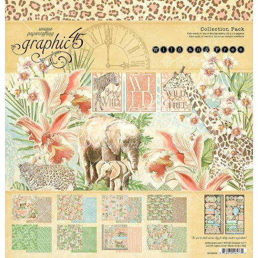 Picture of Graphic 45 Συλλογή Χαρτιών Scrapbooking Διπλής Όψης 12"X12" - Wild & Free