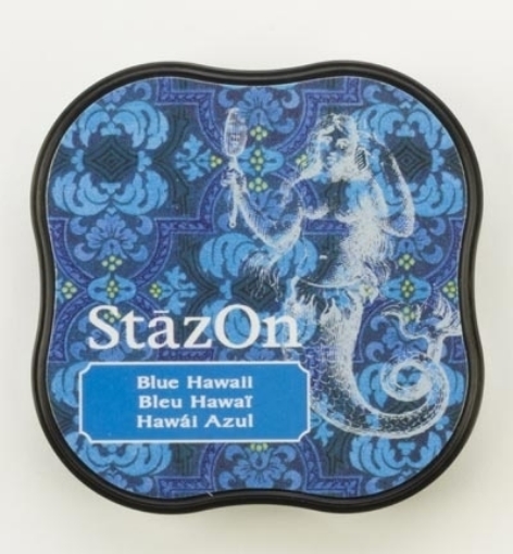 Picture of Stazon Midi Ink Pad - Μόνιμο Μελάνι για μη Πορώδεις Επιφάνειες, Blue Hawai