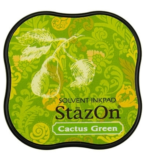 Picture of Stazon Midi Ink Pad - Μόνιμο Μελάνι για μη Πορώδεις Επιφάνειες, Cactus Green