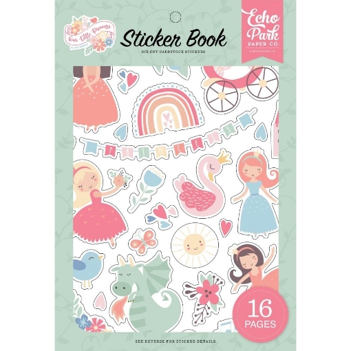 Picture of Echo Park Sticker Book | Μπλοκ Αυτοκόλλητων – Our Little Princess, 16 φύλλα