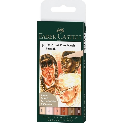 Picture of Faber-Castell Μαρκαδόροι Pitt Artist Pen Brush - Portrait