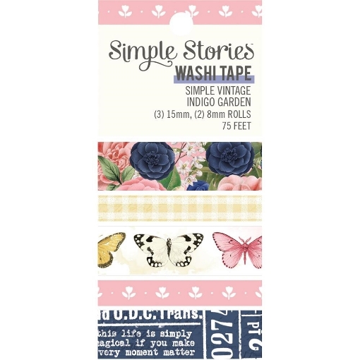 Picture of Simple Stories Washi Tapes - Simple Vintage Indigo Garden