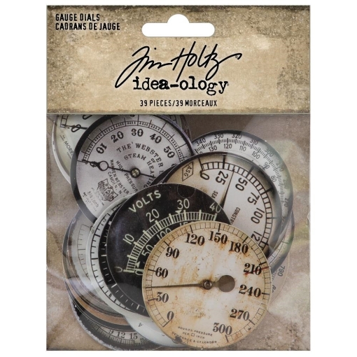 Picture of Tim Holtz Idea-Ology Gauge Dials - Μανόμετρα και Κοντέρ, 39 τεμ