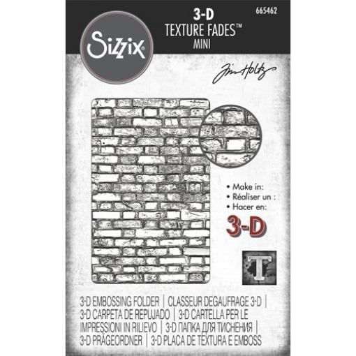 Picture of Sizzix 3D Texture Fades Μήτρα για Ανάγλυφα  By Tim Holtz - Mini Brickwork