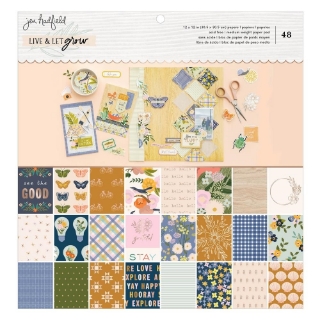 Picture of American Crafts Μπλοκ Scrapbooking Μονής Όψης 12"X12" - Live & Let Grow