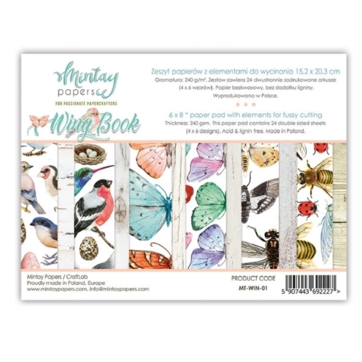 Picture of Mintay Papers Wing Die-Cut Book - Μπλοκ με Σχέδια Κοπής, Πεταλούδες