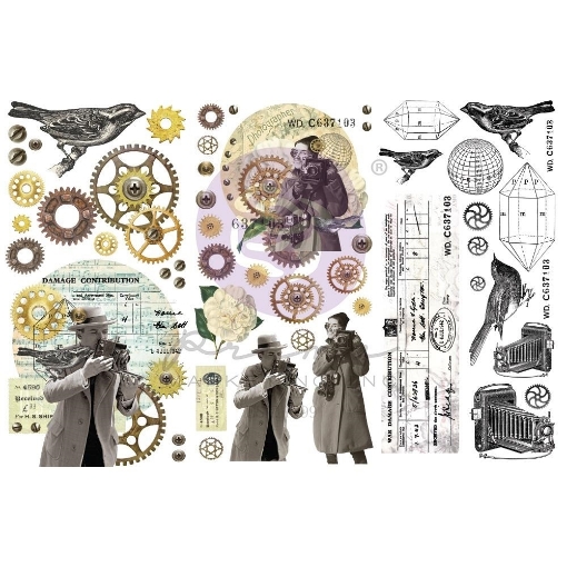 Picture of Finnabair Mini Transfers 6"x12" – Photo Passion – Διακοσμητικά Rub-On Transfers, 3 Φύλλα