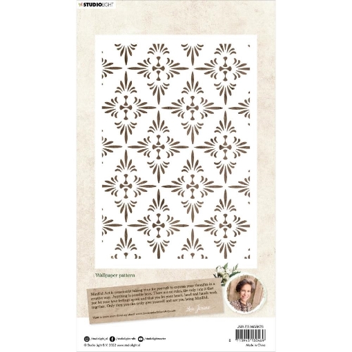 Picture of Studio Light Jenine's Mindful Art Essentials Στένσιλ 6"X8" - Nr. 76, Wallpaper Pattern