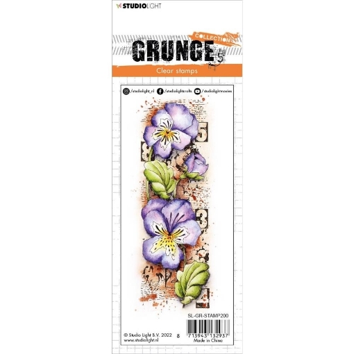 Picture of Studio Light Grunge Διάφανη Σφραγίδα - Nr. 200, Violets