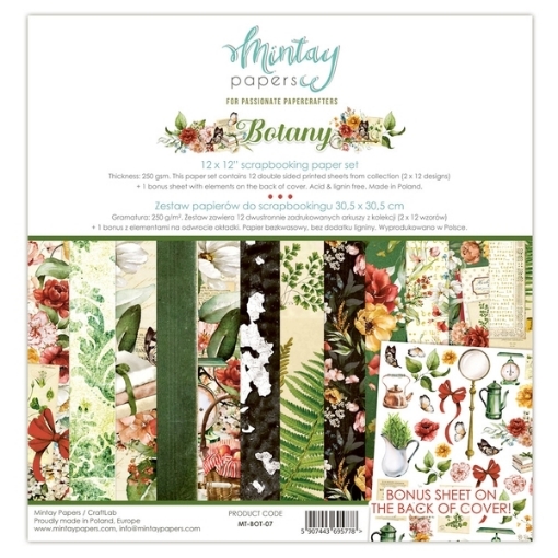 Picture of Mintay Papers Συλλογή Scrapbooking 12" x 12" - Botany