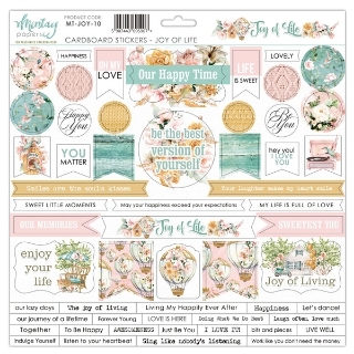Picture of Mintay Papers Αυτοκόλλητα Chipboard - Joy Of Life, 56τεμ.