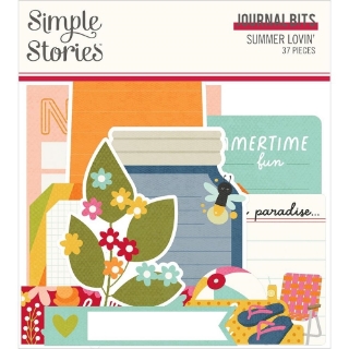 Picture of Simple Stories Journal Bits | Διακοσμητικά Εφήμερα – Summer Lovin’, 37τεμ.