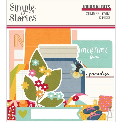 Picture of Simple Stories Journal Bits | Διακοσμητικά Εφήμερα – Summer Lovin’, 37τεμ.
