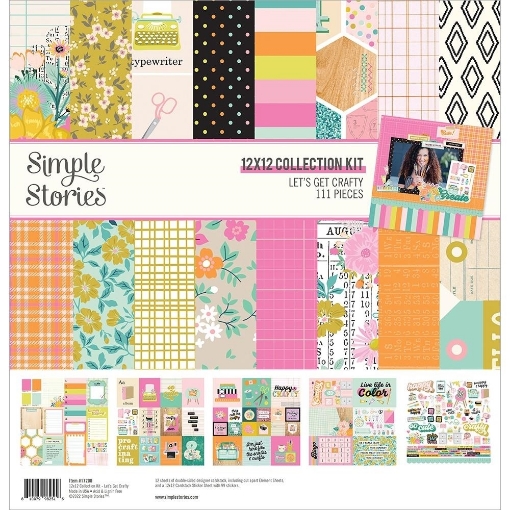Picture of Simple Stories Συλλογή Χαρτιών Scrapbooking Διπλής Όψης 12"X12" - Let's Get Crafty