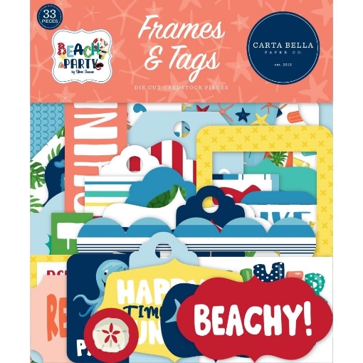 Picture of Carta Bella Frames & Tags | Πλαίσια & Ετικέτες απο Cardstock - Beach Party (33 tem.)