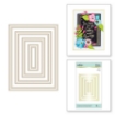 Picture of Spellbinders Glimmer Hot Foil Plate Essential Duo Lines - Μήτρες Χρυσοτυπίας - Glimmer Rectangles