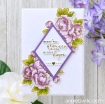Picture of Spellbinders Glimmer Hot Foil Plate &  Dies - Σετ με Μήτρες Κοπής και Χρυσοτυπίας - Diamond Floral Frame, 22τεμ.