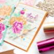 Picture of Spellbinders Glimmer Hot Foil Plate &  Dies - Σετ με Μήτρες Κοπής και Χρυσοτυπίας - Diamond Floral Frame, 22τεμ.