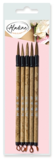 Picture of Aladine Fine Point Brushes - Πινέλα Καλλιγραφίας, 5τεμ