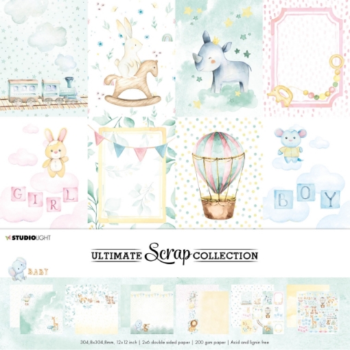 Picture of Studio Light Ultimate Scrap Collection Μπλοκ Scrapbooking Διπλής Όψης 12Χ12 - Baby