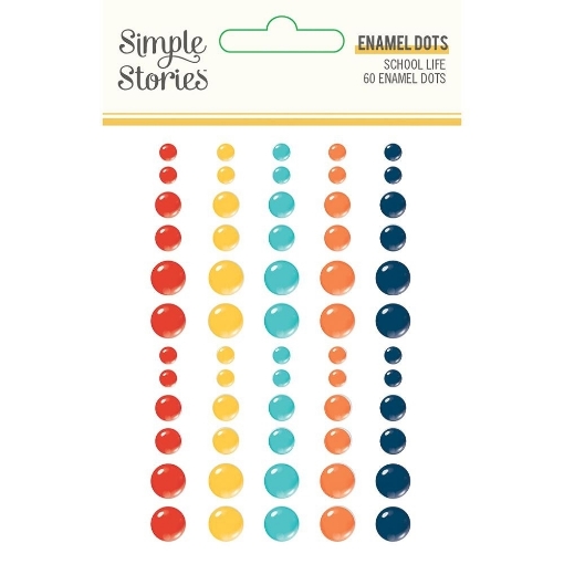 Picture of Simple Stories Αυτοκόλλητα Enamel Dots - School Life