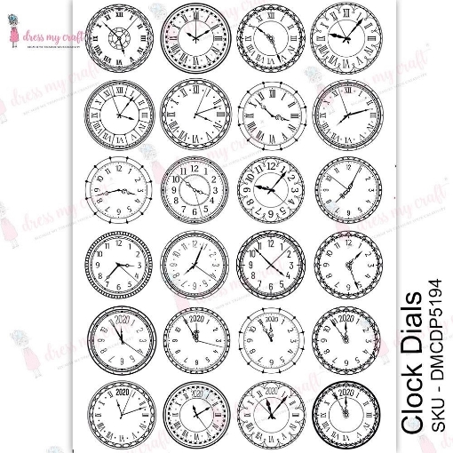 Picture of Dress My Craft Transfer Me Φύλλο Μεταφοράς Εικόνας Α4 - Clock Dials