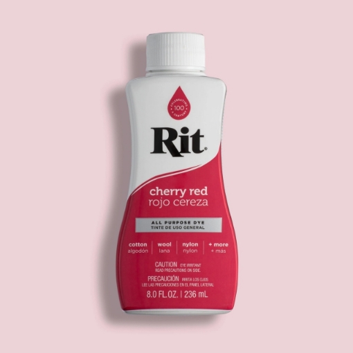 Picture of Rit All-Purpose Liquid Dye | Βαφή Υφάσματος για Φυσικές Ίνες 236ml – Cherry Red