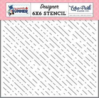 Picture of Echo Park Στένσιλ 6"X6" - My Favorite Summer,  Summer Rays