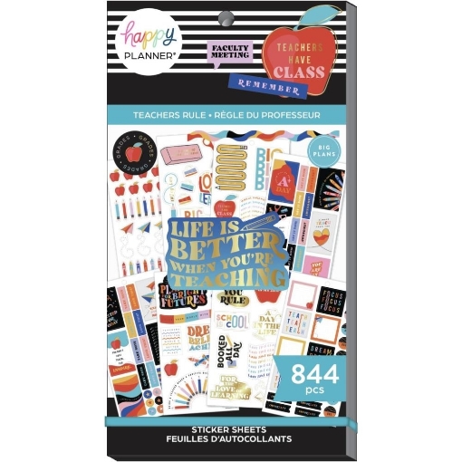 Picture of Happy Planner Sticker Value Pack Μπλοκ με Αυτοκόλλητα - Teacher Rule, 844τεμ.