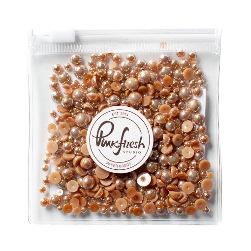 Picture of Pinkfresh Metallic Pearls Essentials Διακοσμητικές Πέρλες - Sparkling Champagne