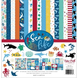 Picture of Echo Park Collection Kit 12"x12" | Συλλογή Χαρτιών Scrapbooking Sea Life