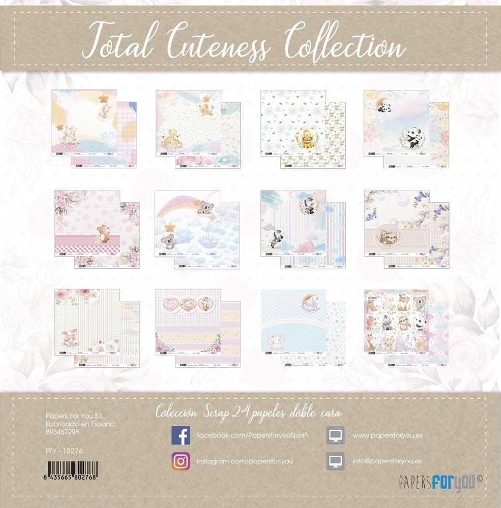 PAPERSFORYOU - Colección 10 Papeles Scrap Una Cara 180gr 6"x12" (Father