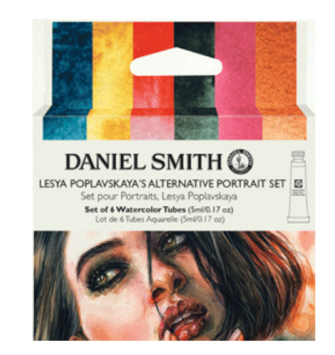 Picture of Daniel Smith Lesya Poplavskaya Alternative Portrait Watercolor Set – Σετ Ακουαρέλας Εναλλακτικού Πορτρέτου, 6 × 5ml (180212)