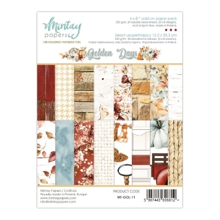 Picture of Mintay Papers Add-On Μπλοκ Scrapbooking Διπλής Όψης 6''x8' - Golden Days
