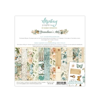 Picture of Mintay Papers Μπλοκ Scrapbooking Διπλής Όψης 6" x 6" - Grandma's Attic