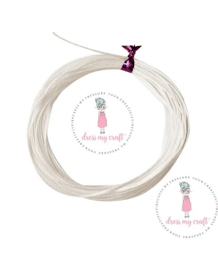 Picture of Dress My Craft Σατέν Σπάγγος  3m - Λευκός
