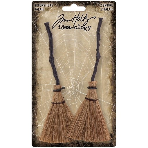 Picture of Tim Holtz Idea-Ology - Διακοσμητικές Μινιατούρες, Halloween Broomsticks 