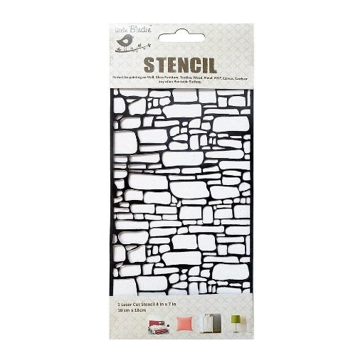 Picture of Little Birdie Στένσιλ  4"X7" - Brick Wall