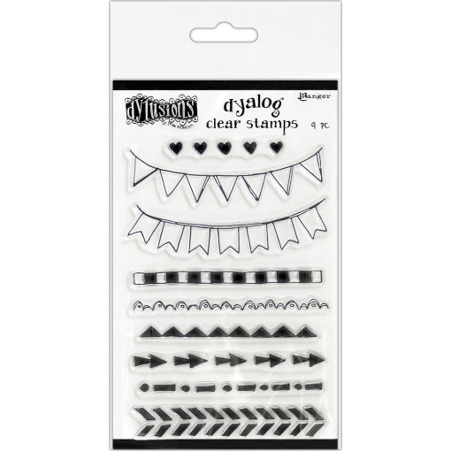 Picture of Dyan Reaveley's Dylusions Διάφανες Σφραγίδες 4'' x 6'' - On The Edge, 9 τεμ.