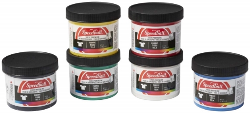 Picture of Speedball Opaque Fabric Screen Printing Starter Kit - Κιτ Μελανιών Μεταξοτυπίας, 6 τεμ