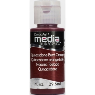 Picture of DecoArt Media Fluid Acrylics Ακρυλικό Χρώμα 29ml - Quinacridone Burnt Orange