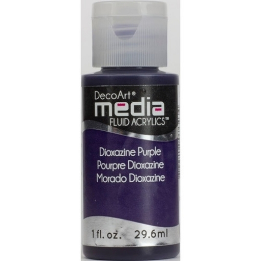 Picture of DecoArt Media Fluid Acrylics Ακρυλικό Χρώμα 29ml - Dioxazine Purple