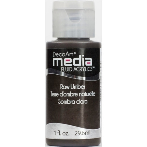 Picture of DecoArt Media Fluid Acrylics Ακρυλικό Χρώμα 29ml - Raw Umber