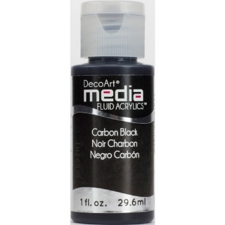 Picture of DecoArt Media Fluid Acrylics Ακρυλικό Χρώμα 29ml - Carbon Black