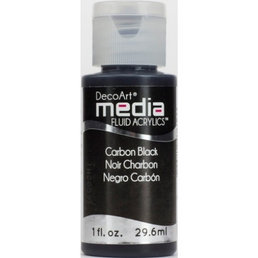 Picture of DecoArt Media Fluid Acrylics Ακρυλικό Χρώμα 29ml - Carbon Black