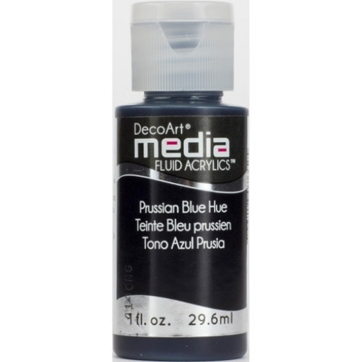 Picture of DecoArt Media Fluid Acrylics Ακρυλικό Χρώμα 29ml - Prussian Blue Hue