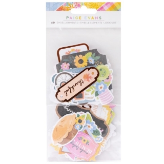 Picture of American Crafts Paige Evans Διακοσμητικά Cardstock Die-Cuts - Garden Shoppe Icons, 40τεμ.
