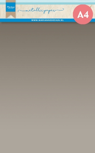 Picture of Marianne Design Metallic Cardstock Μεταλλικό Χαρτόνι Μονής Όψης A4 - Silver, 5τεμ.