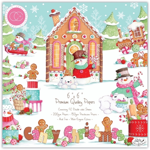 Picture of Craft Consortium Μπλοκ Scrapbooking 6"x6" – Candy Christmas