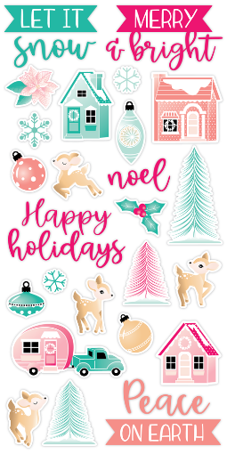 Picture of LDRS Creative Puffy Αυτοκόλλητα - McKenna Christmas, 34τεμ.